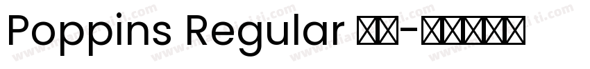 Poppins Regular 常规字体转换